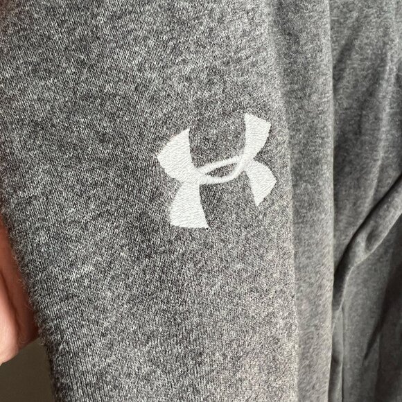 Under Armour Mens Big & Tall Hustle Fleece Pants 4XLT Carbon Heather-white - Picture 4 of 9